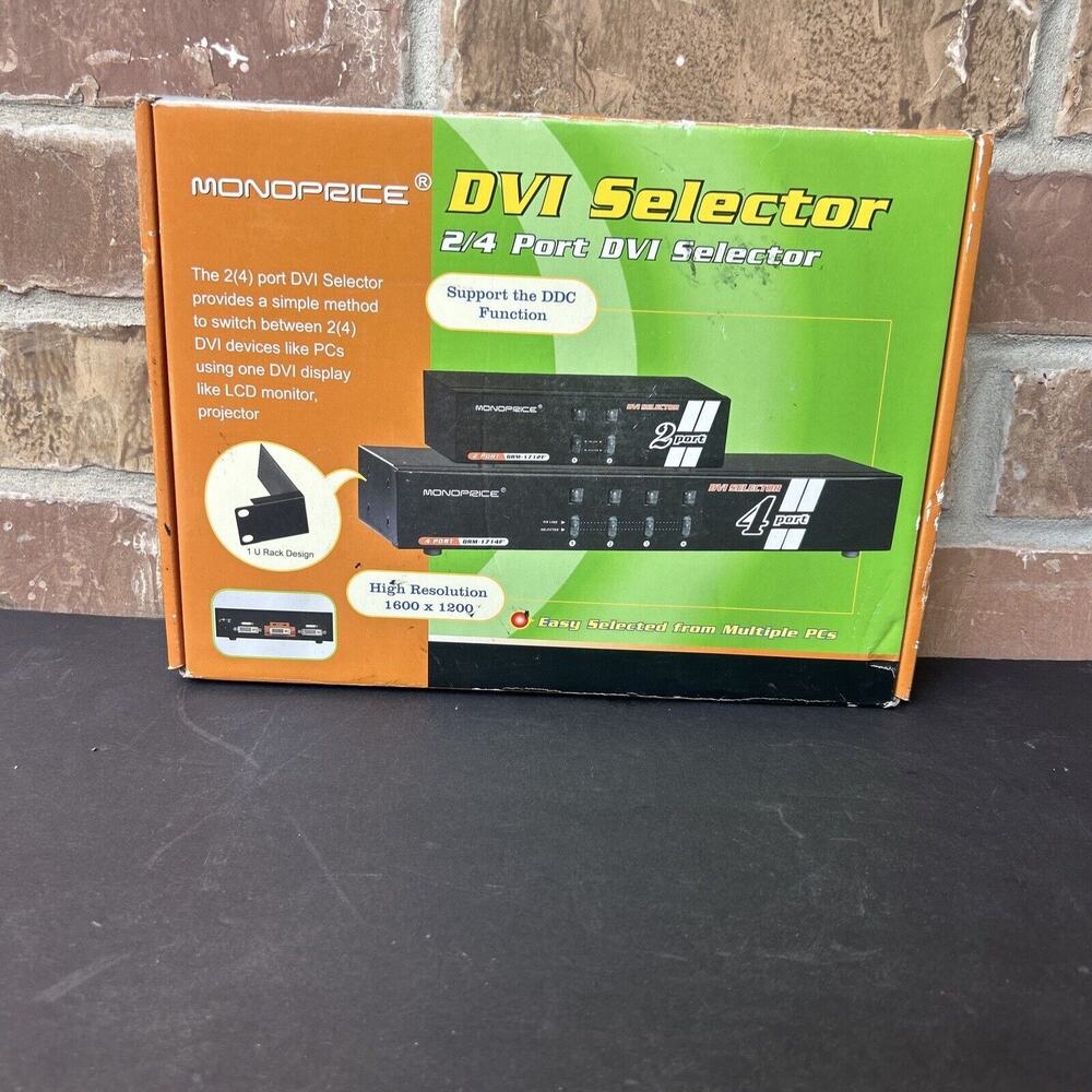 Monoprice DVI selector 2/4 Port DVI Selector Switch 2(4) DVI devices